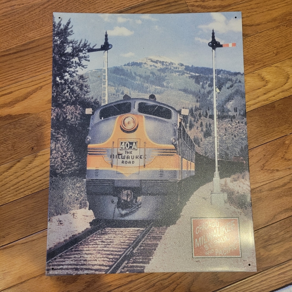 Railroad Metal Sign